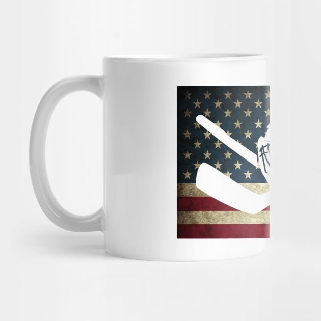 American Flag Hockey Goalie USA Ice Hockey by theperfectpresents